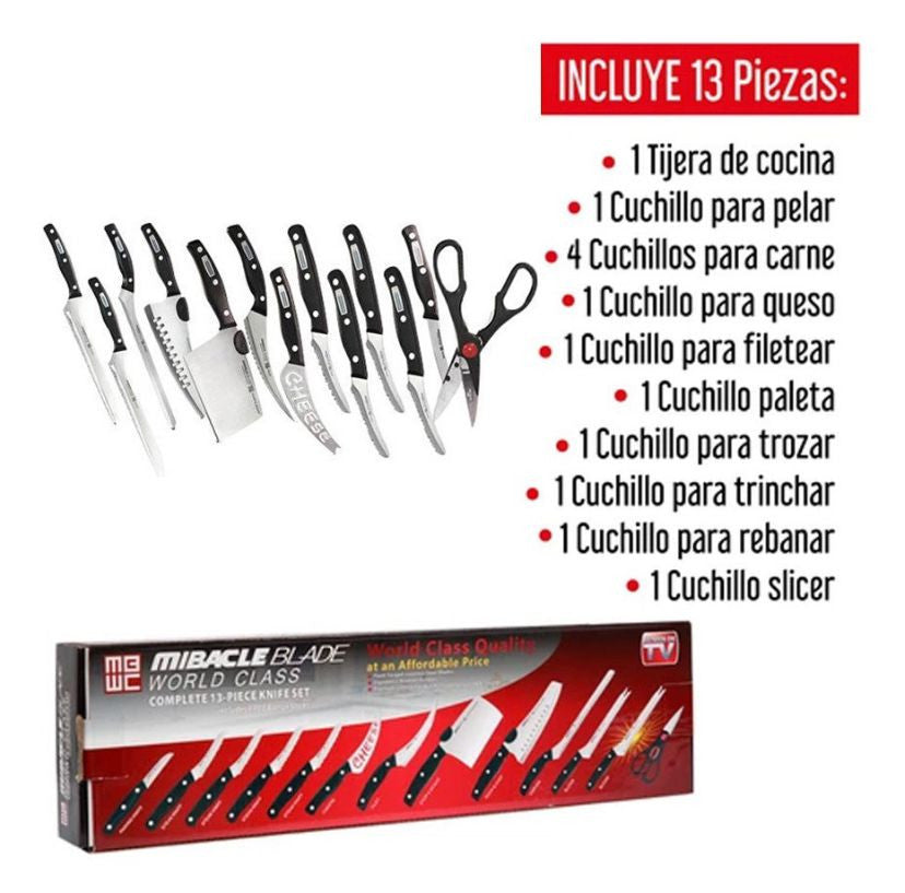 Set De Cuchillos x 13 piezas
